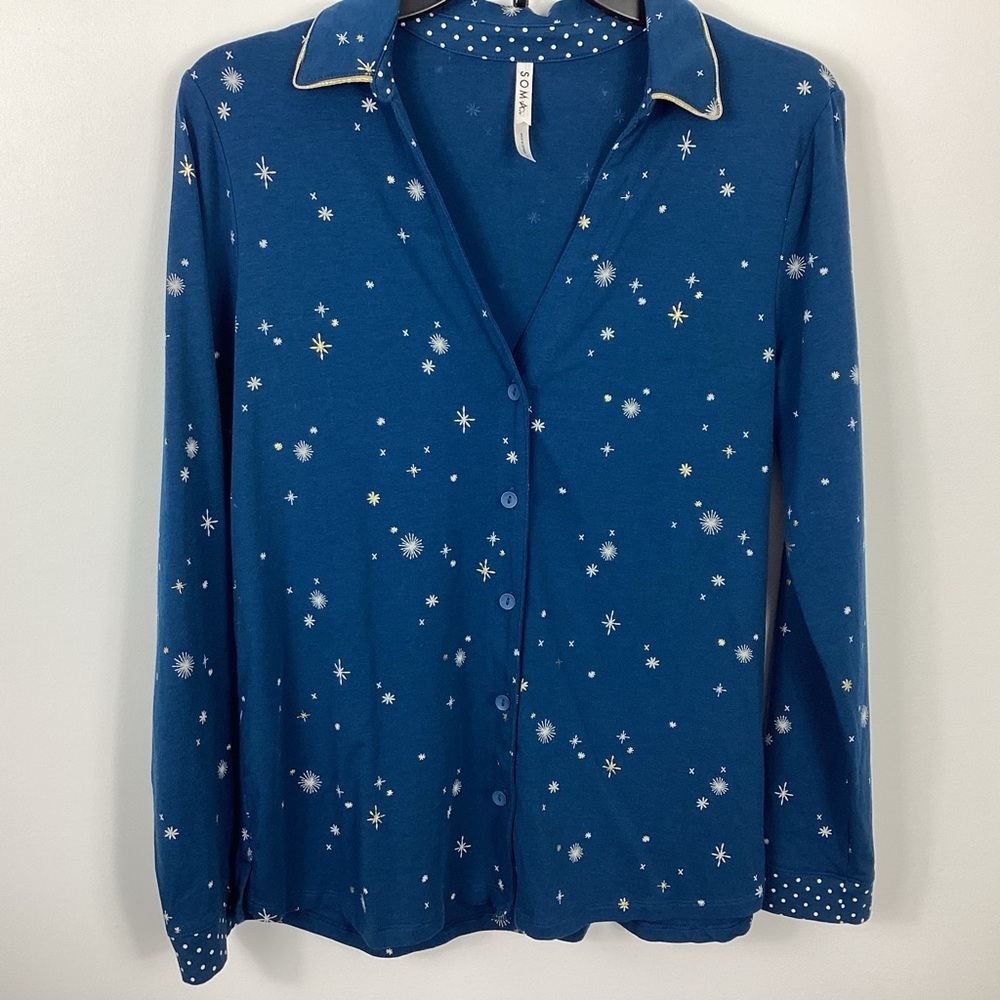 Soma Cool Nights Ready To Glow Pajama Set Size Small